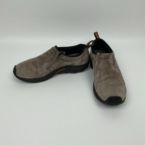 Merrell Jungle Moc Slip On Shoes Mens 9 Taupe Suede Comfort Gorpcore Hiking